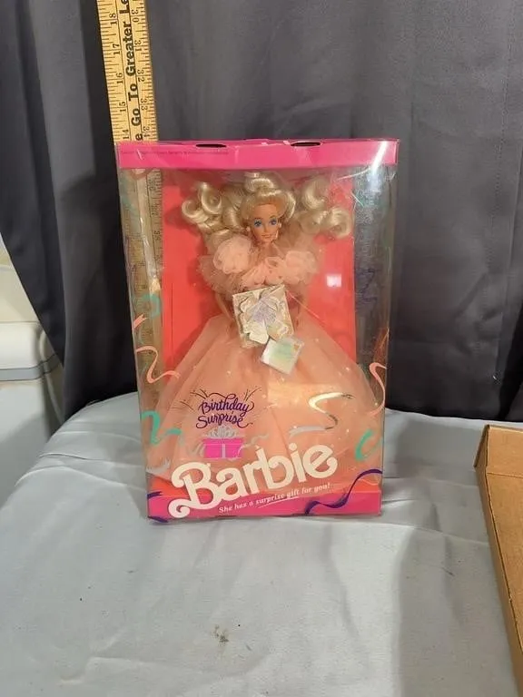 Mattel Birthday Surprise Barbie Doll In Original P
