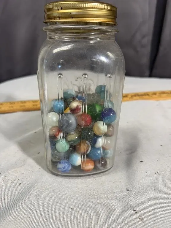 Ball Perfect Mason Jar Filled with Assorted Glass