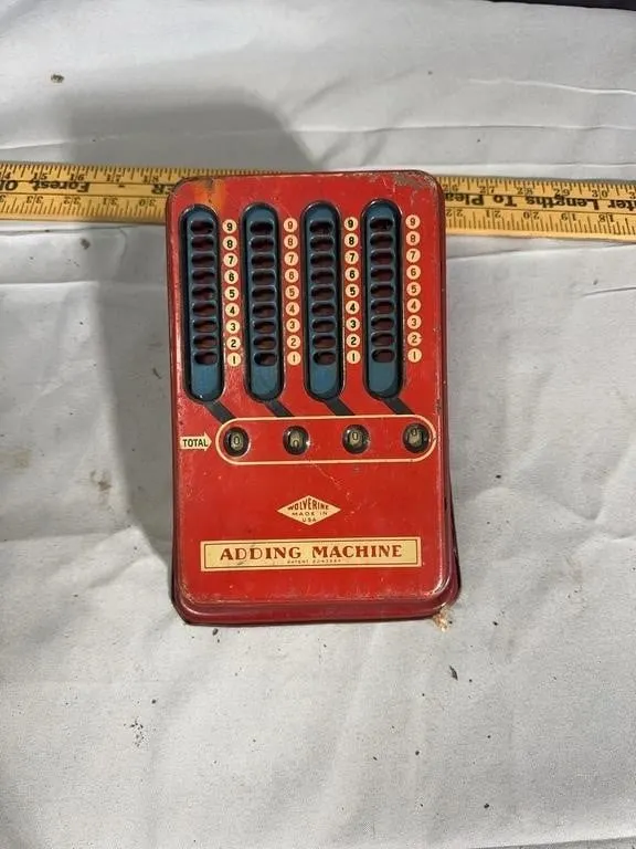 Wolverine Supply Litho Tin Toy Mechanical Adding M