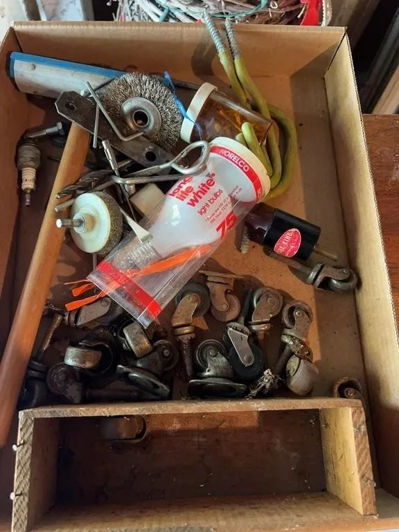 Assorted Workshop Hardware Lot Including Furniture