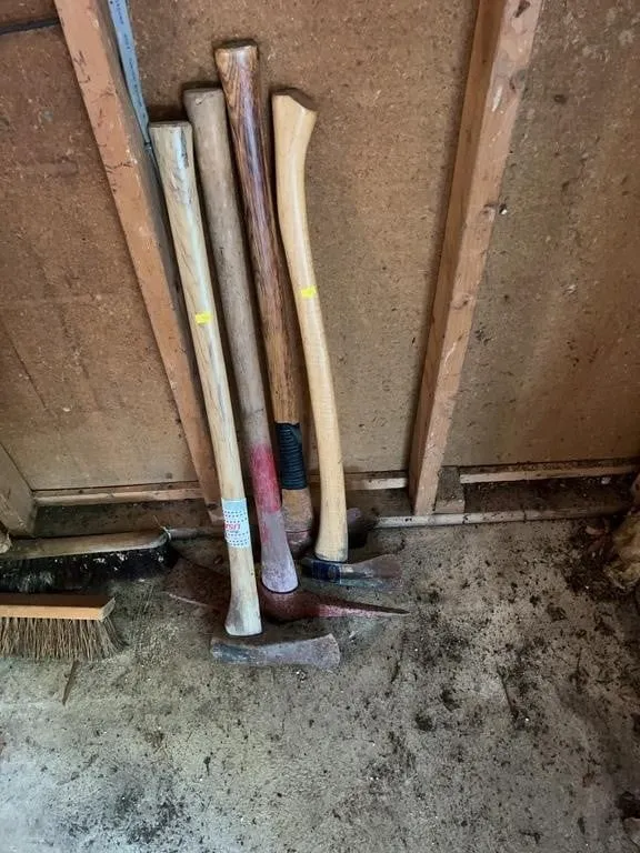 Assorted Heavy Striking and Digging Hand Tools Wit
