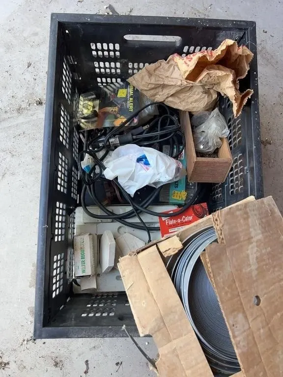 Crate of Hardware Automotive Accessories and Perfo