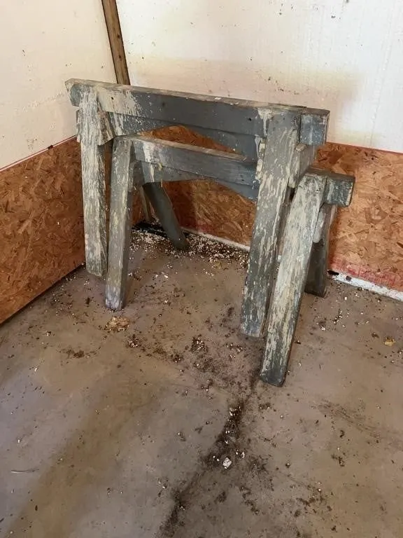 Pair of Heavy Duty Wooden Sawhorses Carpentry Stan