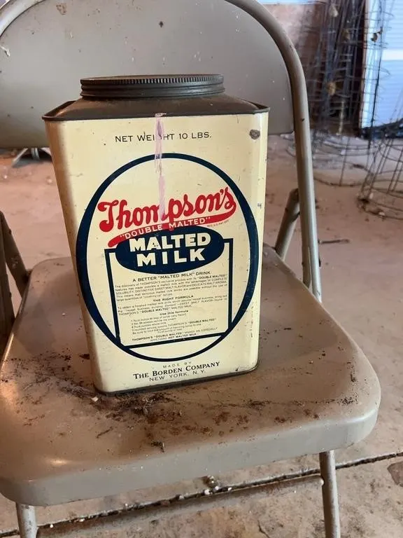 Thompson's Double Malted Milk Borden Company 10 Lb