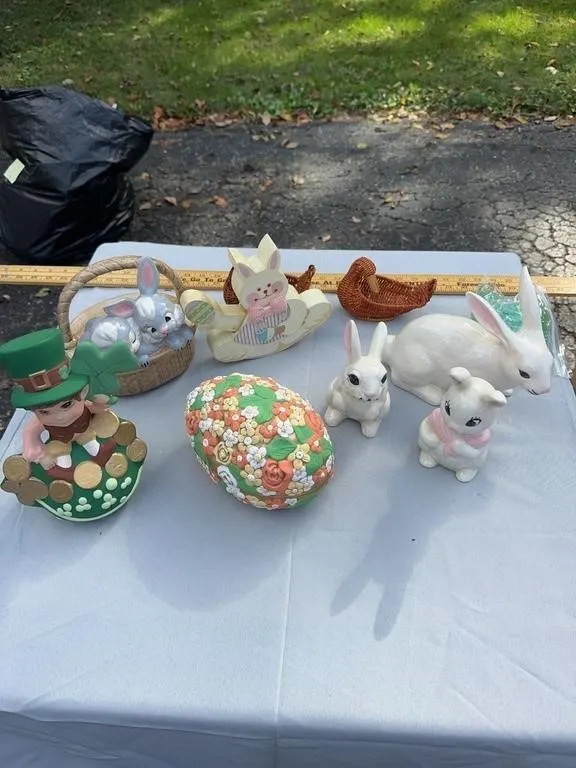 Assorted Easter and St. Patrick's Day Ceramic and