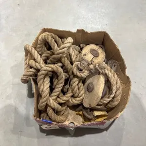 Wooden Pulleys & Rope