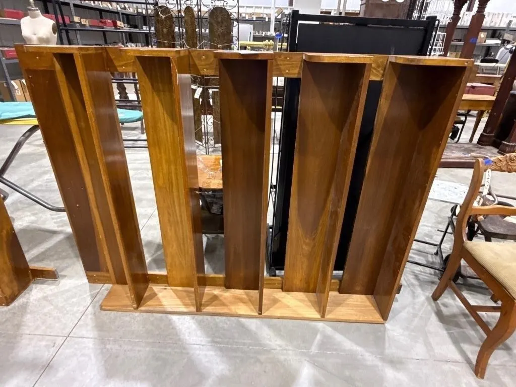 5-Tiered Wooden Wall Shelf 48"L x 69"H