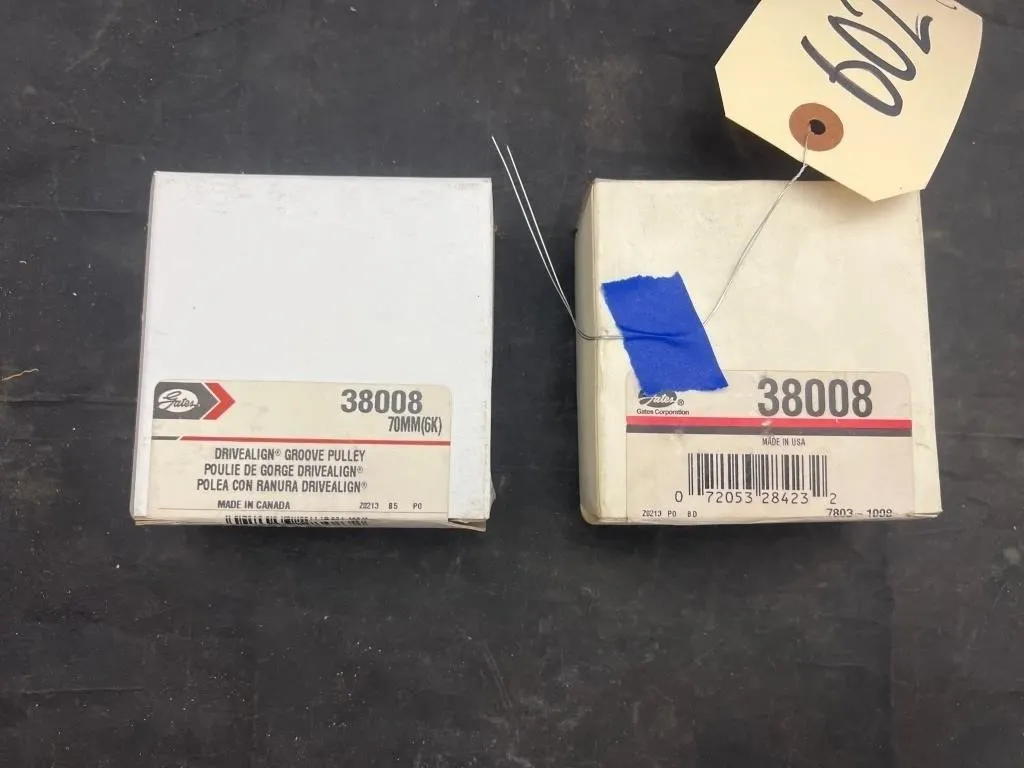2 Pcs - Gates Driveline Groove Pulleys