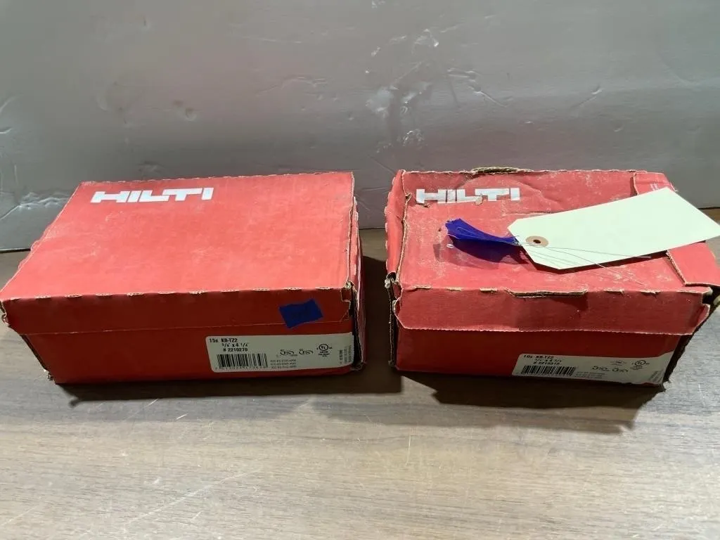2 Boxes - Hilti Wedge Anchors