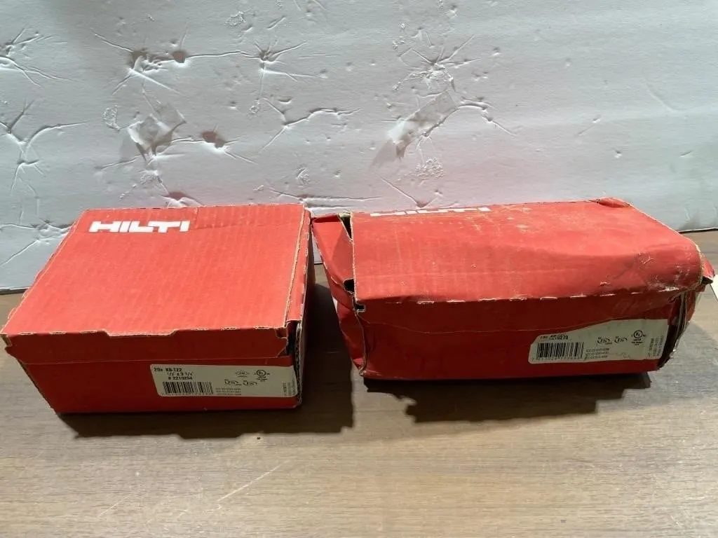 2 Boxes - Hilti Wedge Anchors