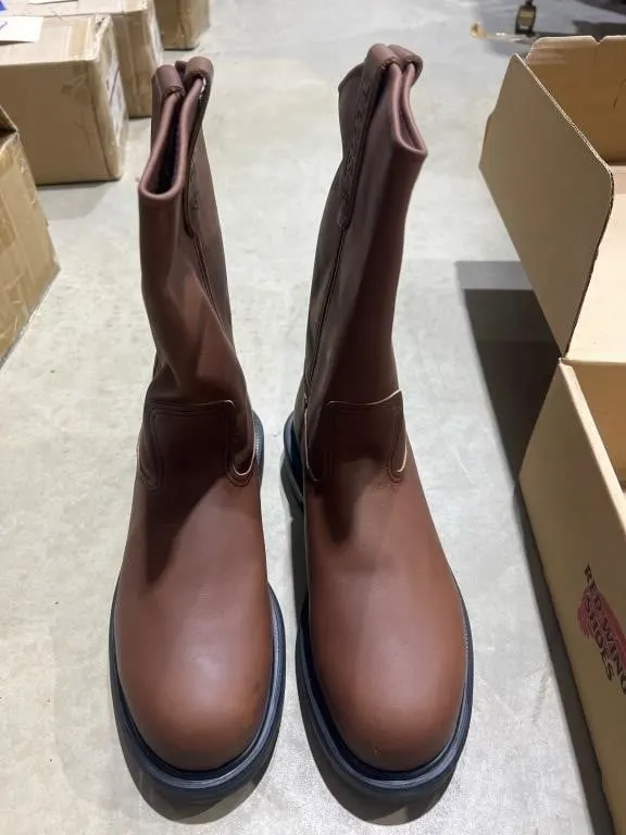 Red Wing Slip On Steel Toed Work Boots Sz 8 NIB