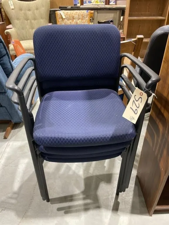 4 - Plastic/Upholstered Chairs