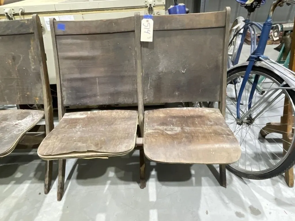 Wooden Folding Loveseat
