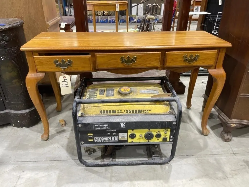 3-Drawer Sofa Table 48"L x 16"W x 27"H
