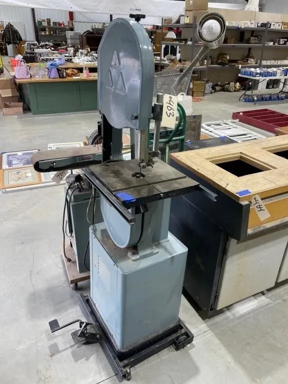 Delta Band Saw on Rolling Cart