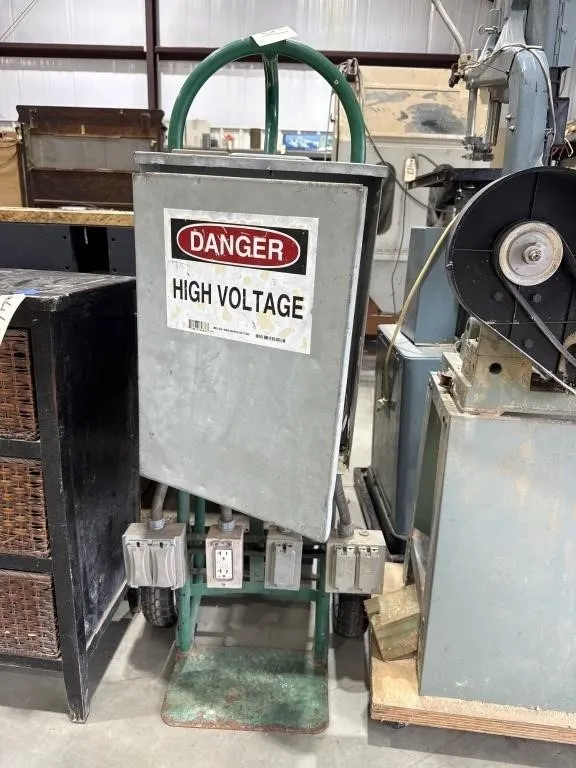 Portable Breaker Box w/Outlets on Dolly
