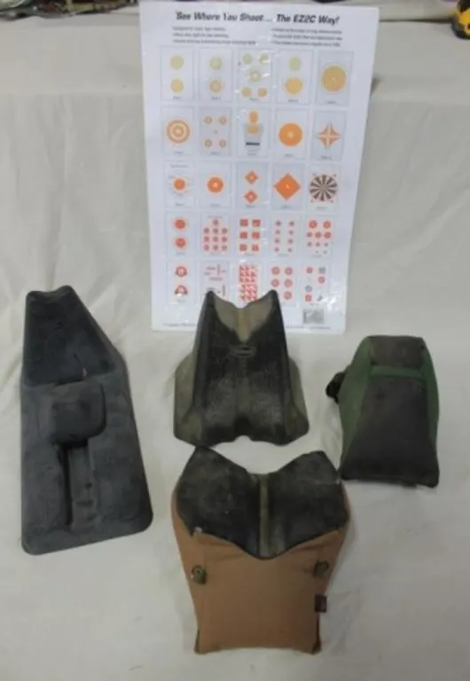 4 Various Shooting Rest Bags & Targets