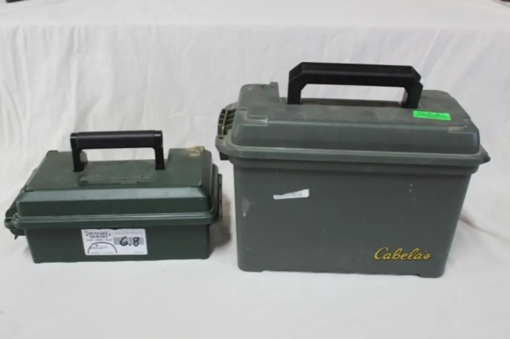 Plastic Cabela's & MTM Ammo Boxes