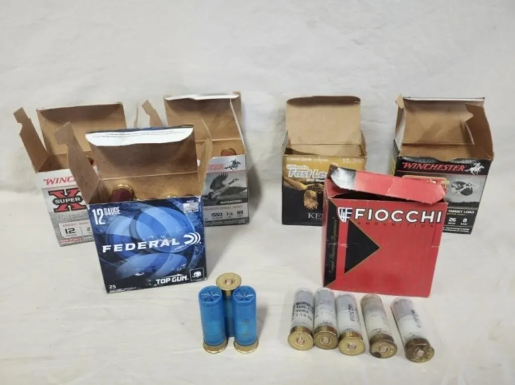 Approx. 110 Various 12 ga. BB, 2, 4, 7.5 & 8 Shot