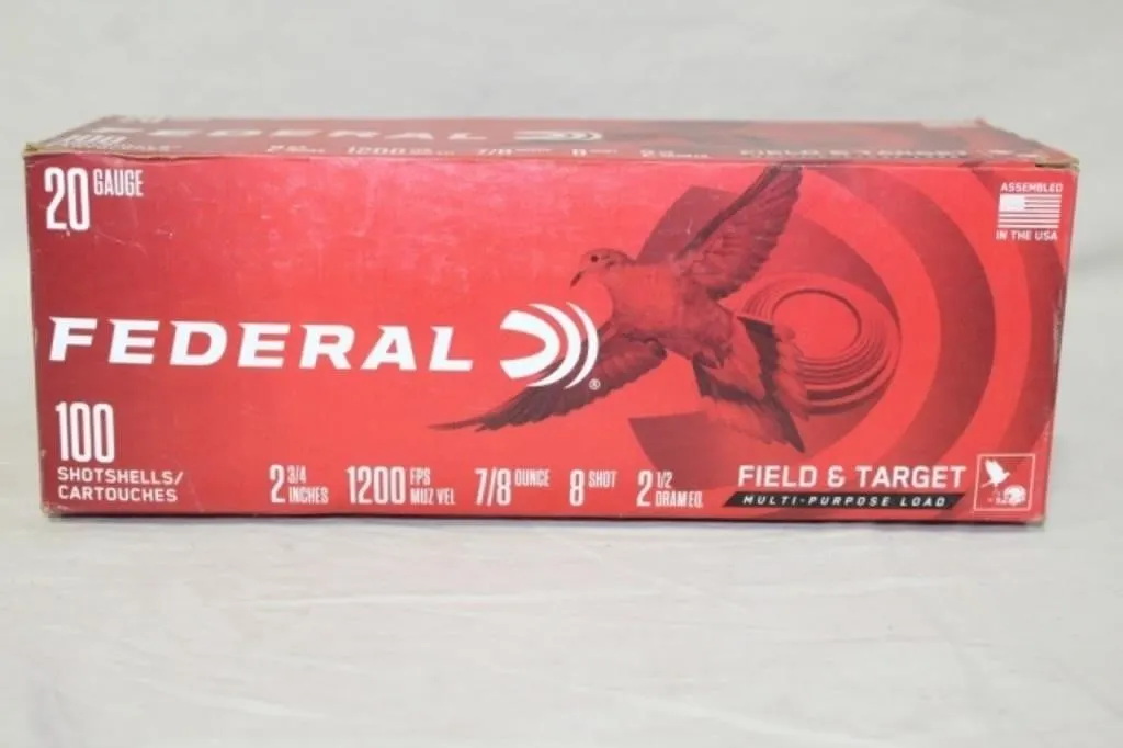 Federal 20 ga. 8 Shot (4x's The Money)