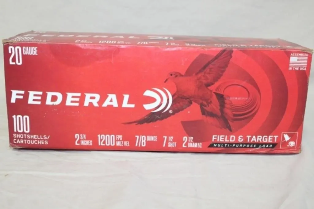Federal 20 ga. 7.5 Shot (4x's The Money)