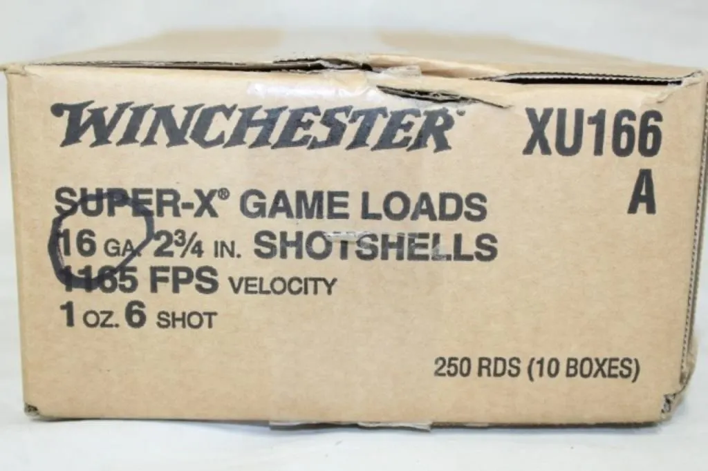 Winchester 16 ga. 6 Shot (10 Boxes of 25 Shells)