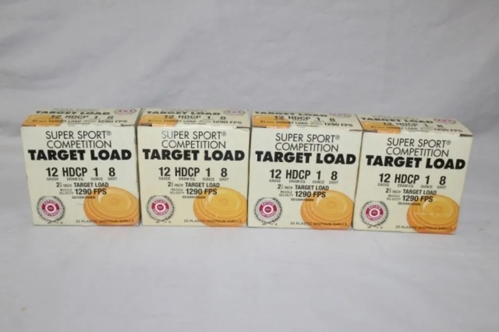 Estate 12 ga. 8 Shot (4 Boxes of 25 Shells)