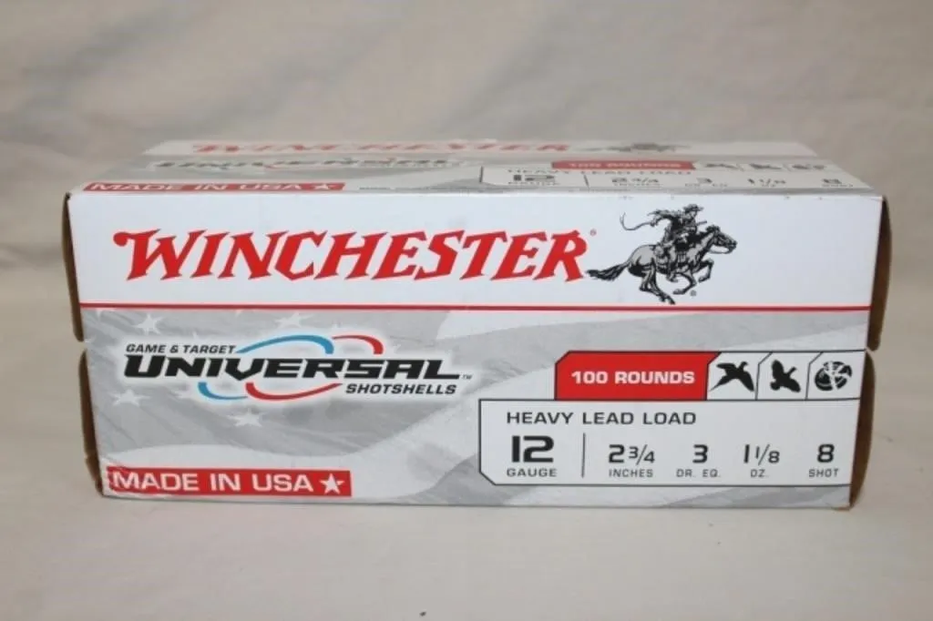 Winchester 12 ga. 8 Shot (4 Boxes of 25 Shells)