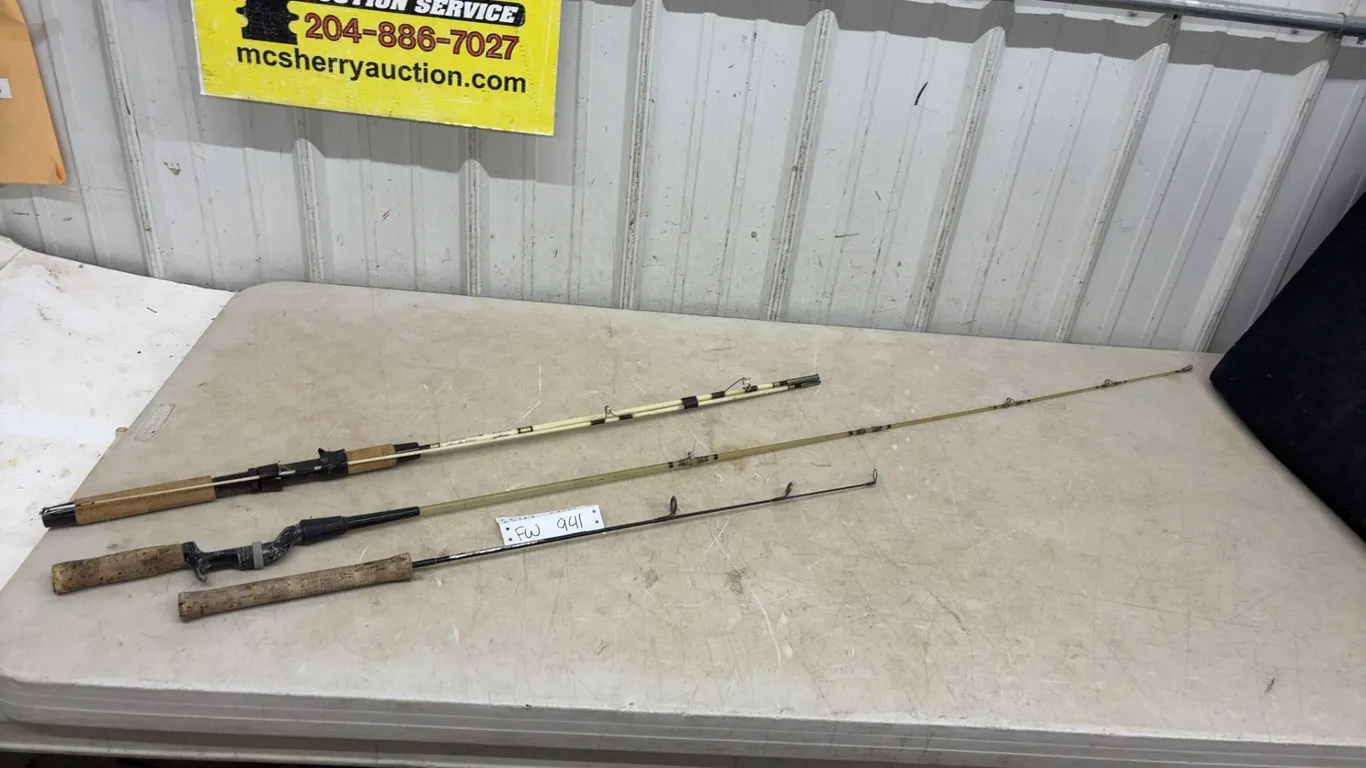 3 Fishing rods no Reels – Global Auction Guide