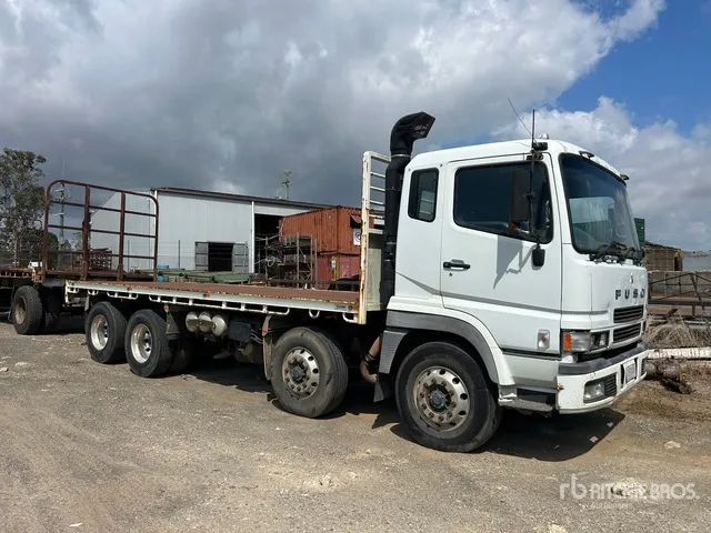 2008 Mitsubishi Fuso 8x4 Twin-Steer Hydraulic Tipping Flatbed Truck