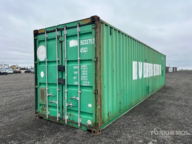2007 40 ft High Cube Storage Container