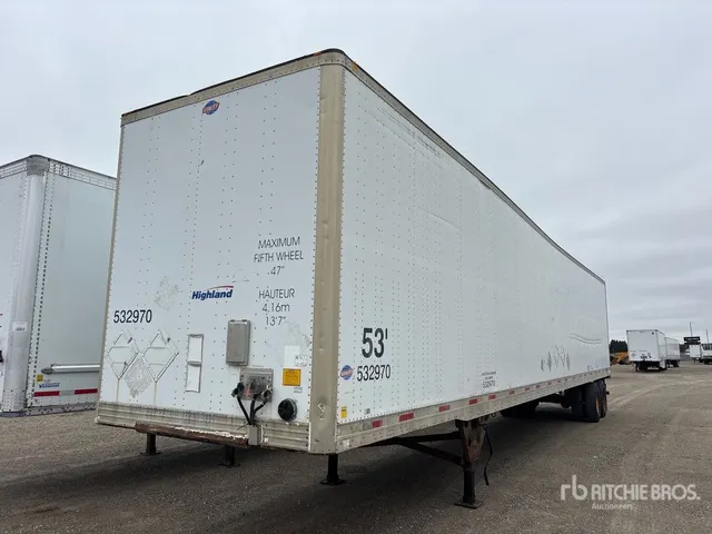2007 Utility 53 ft x 102 in T/A Van Trailer