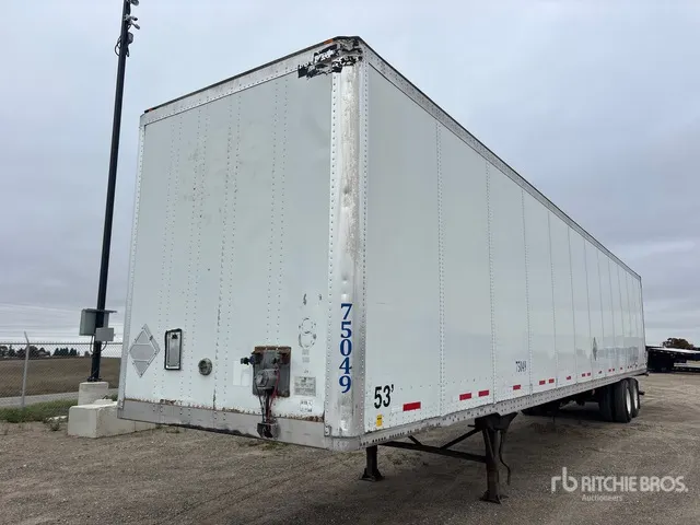 2007 Wabash 53 ft x 102 in T/A Van Trailer