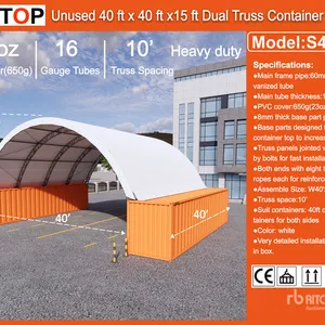 2026 SUNTOP S404015 40 ft x 40 ft Dual Truss Container Shelter (Unused)