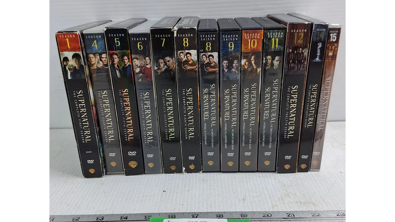Unsorted Supernatural DVD Box Sets (Missing Seasons 2,3,13) - As Is