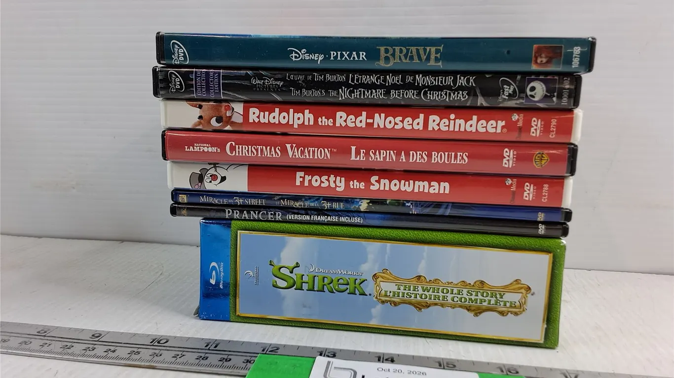(7) Unsorted DVDs & (4) BluRays - As Is