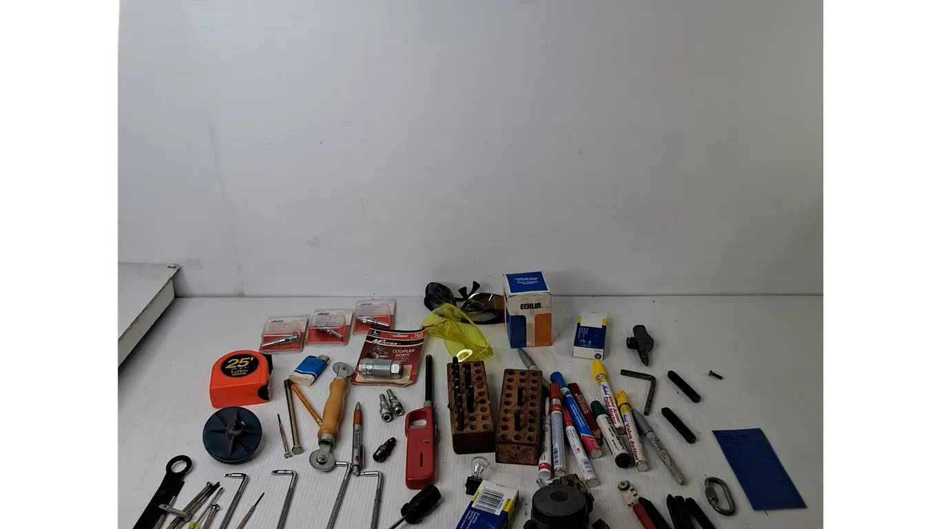 Sharpies, Tape Measures, Safety Glasses, Coupler Body, Misc