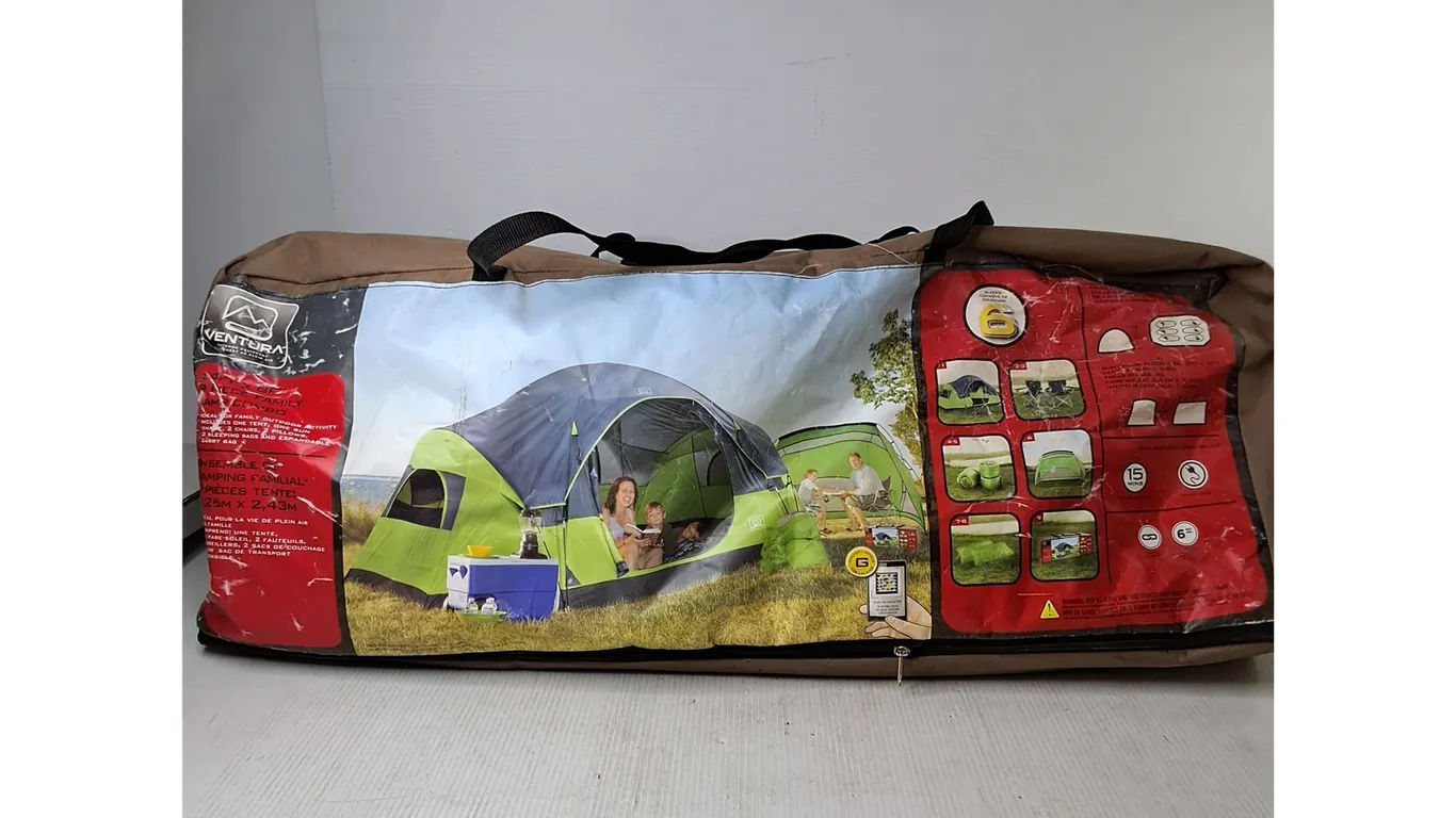 Venture Family Size 9 Peice Tent ( as is)
