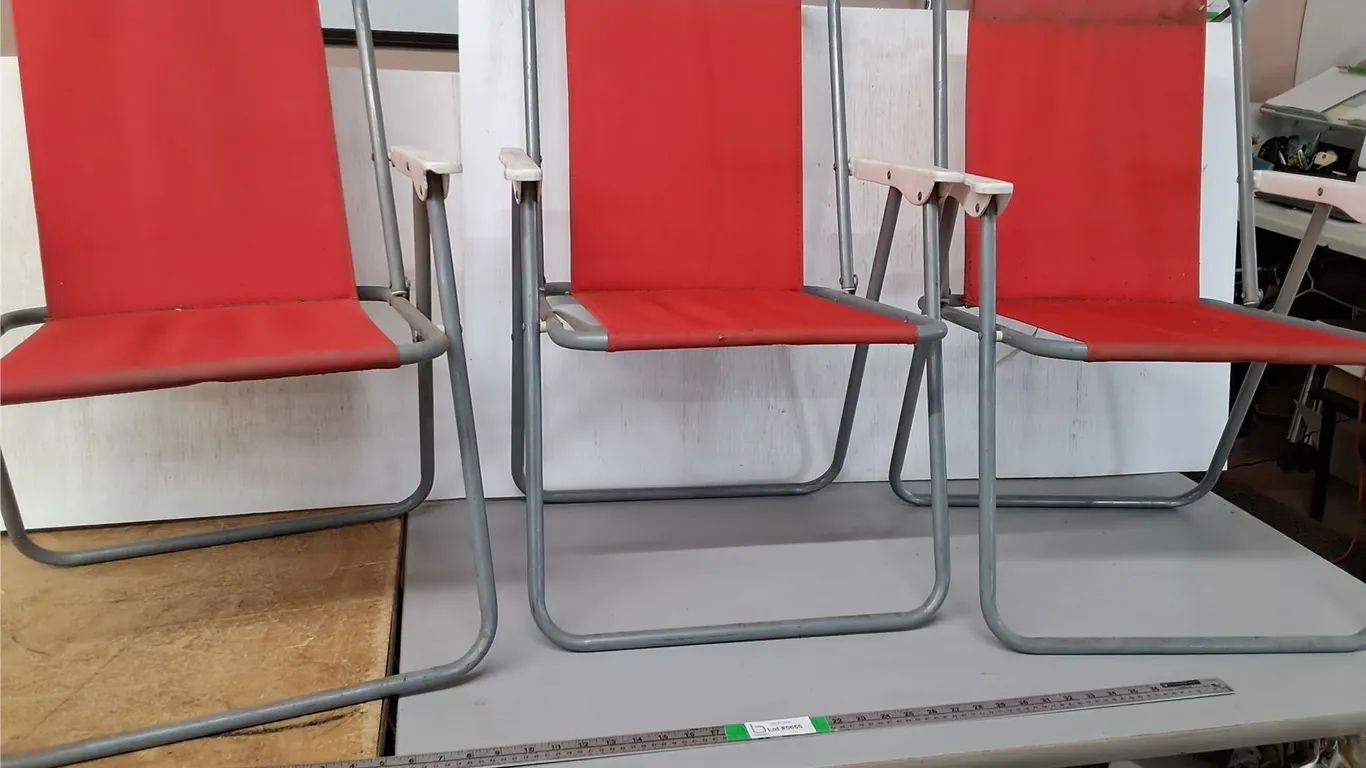 (3) Folding Chairs (cannot ship)