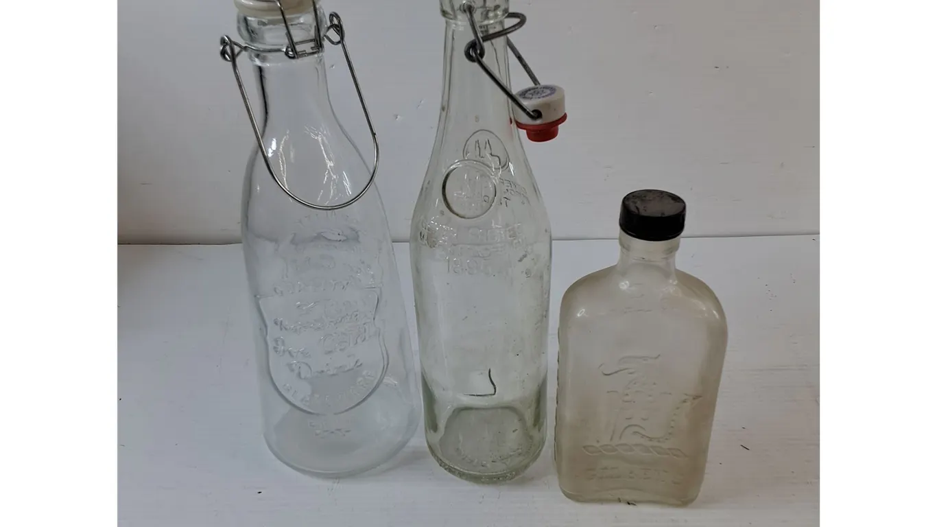 (3) Bottles, Ice Cold Drink, Geyer Freres, Gilbeys