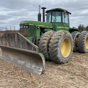John Deere 8650 Articulated Tractor With Pusher Blade