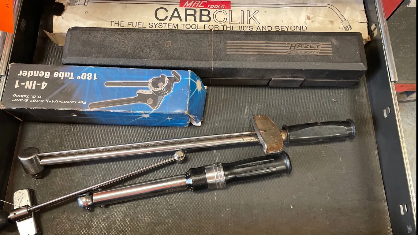 Torque Wrenches, Fuel System Tool, Tube Bender, and More