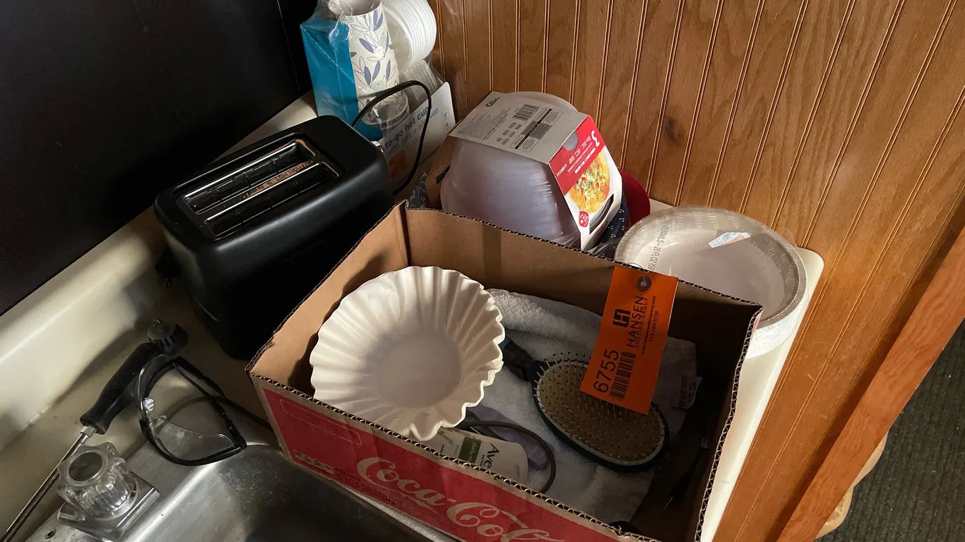 Two Slice Electric Toaster, Food Storage Containers, Disposable Tableware, and More
