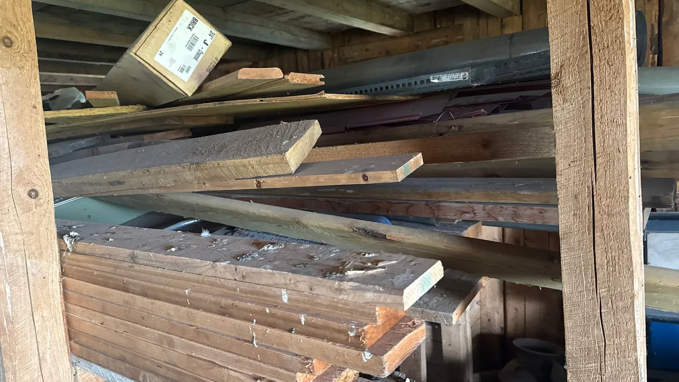 Lumber, Electric Trolling Motor, Work Light, and More