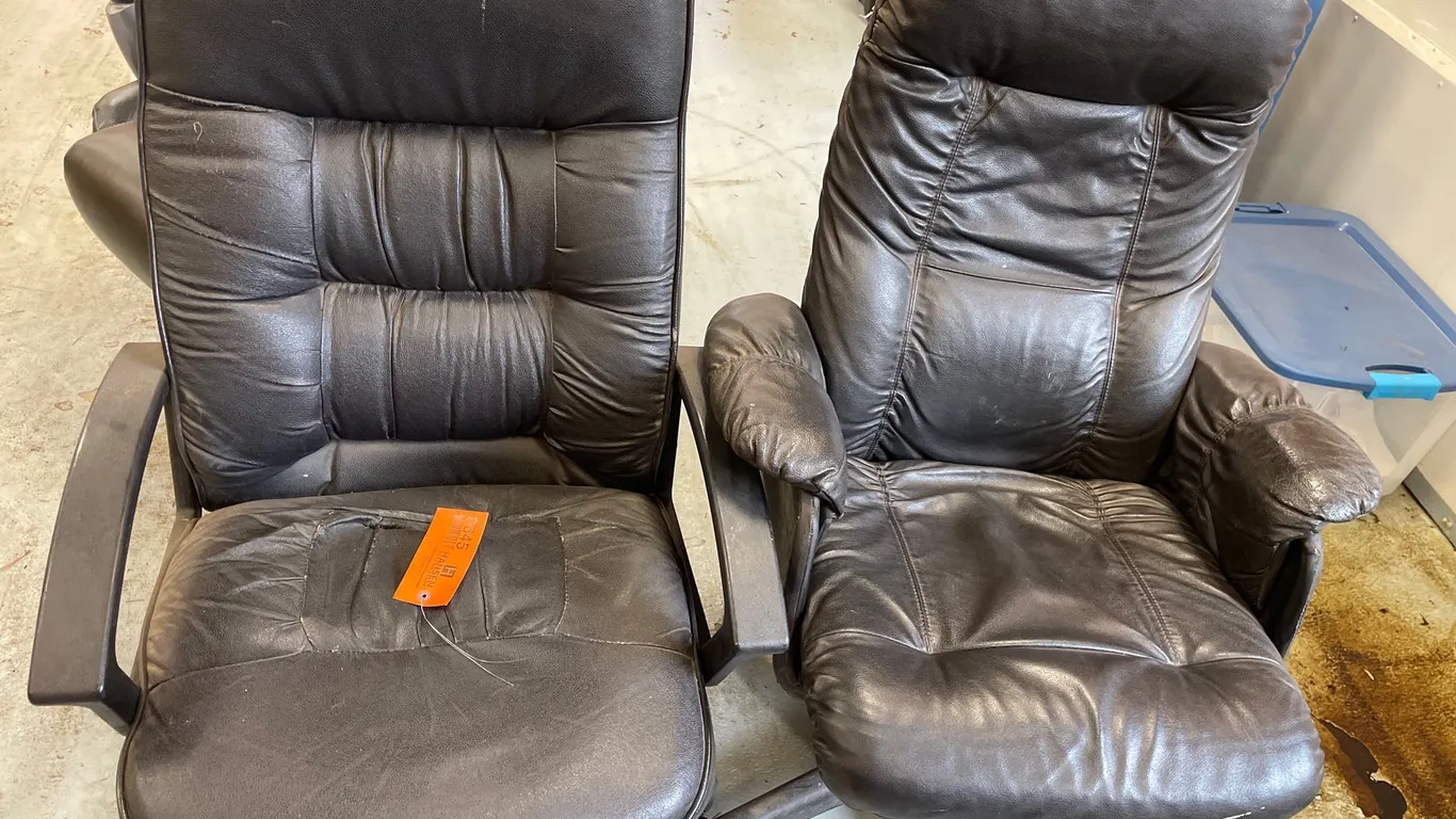 (2) Black High Back Executive Office Chairs