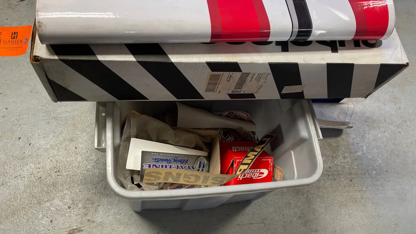 Racing Decals, Vinyl Graphics, and More with Storage Tote