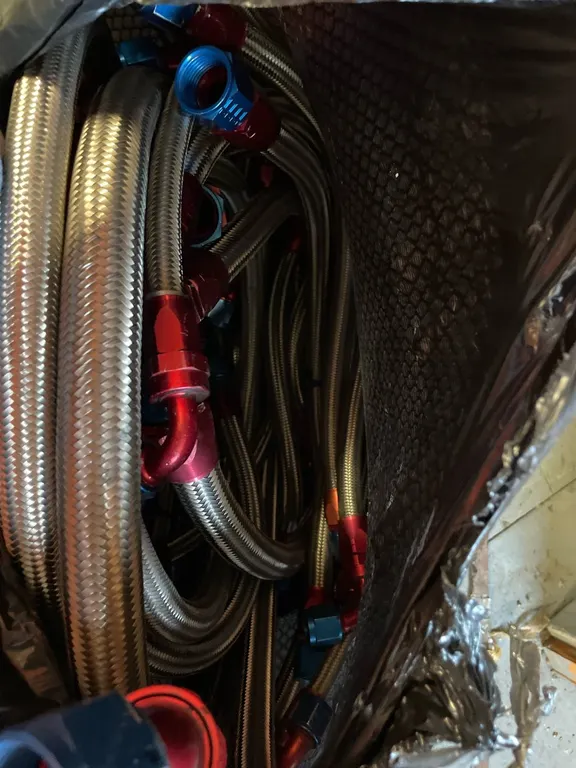 Braided Stainless Steel Hoses with Anodized AN Fittings
