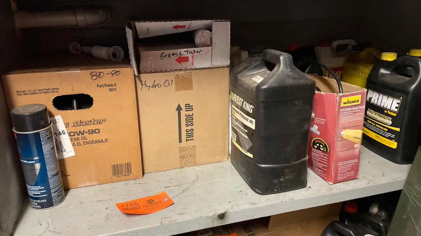 Heat Gun, Automotive Fluids, Grease Tubes, and More