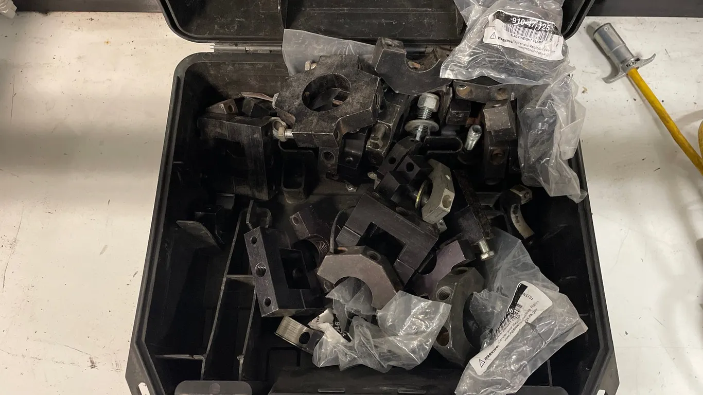 Weight Clamps and Hardware with Storage Case