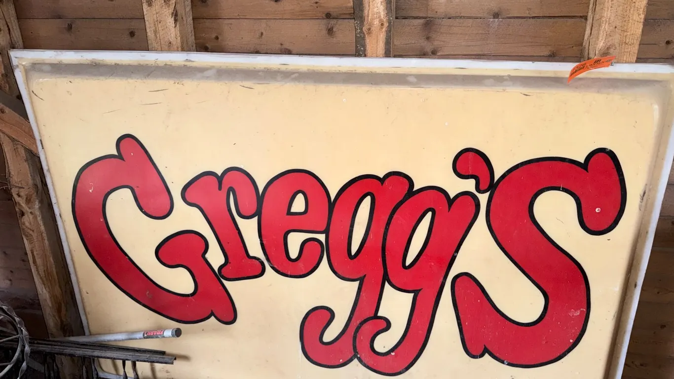 (2) Gregg's Molded Plastic Sign Shells
